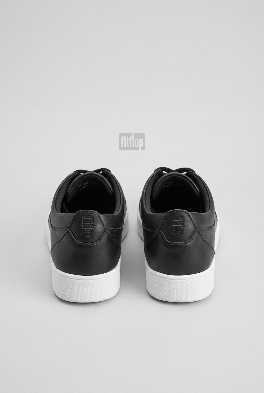 Fitflop Rally Leather Women's Black & White Trainers size 7