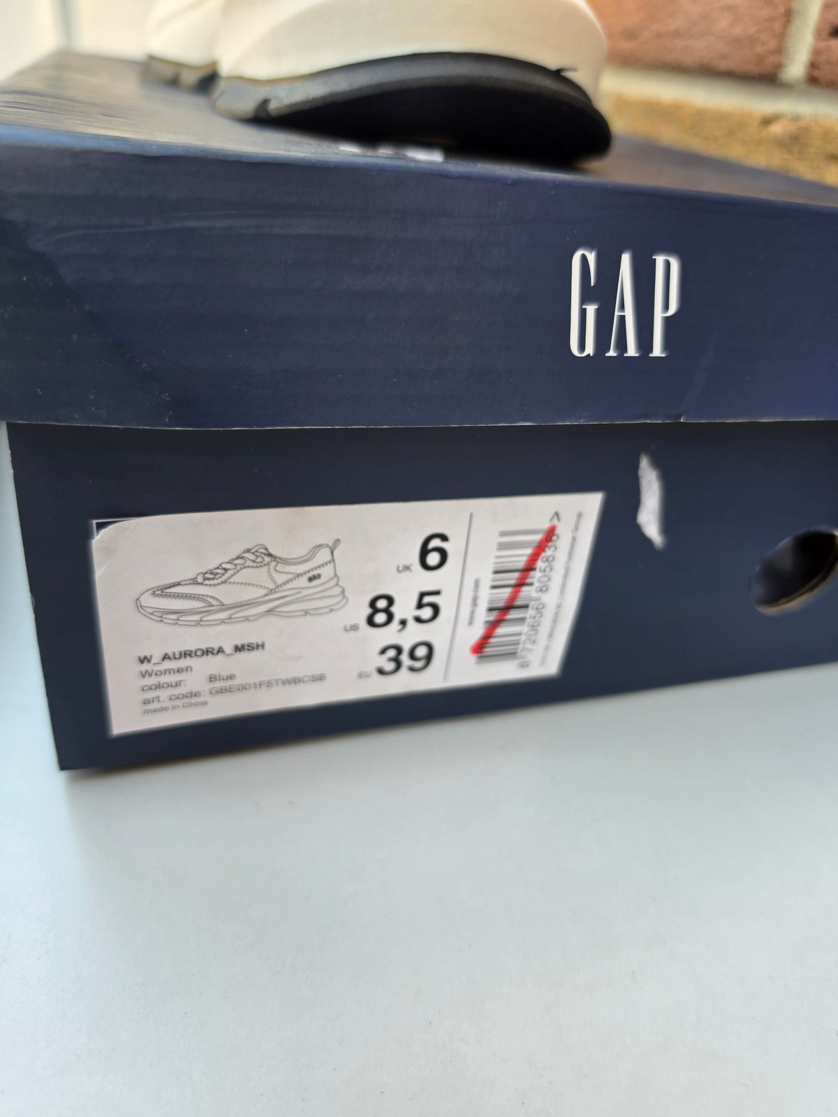 GAP Ladies Aurora Mesh Trainers - Grey/Purple - UK Size 6