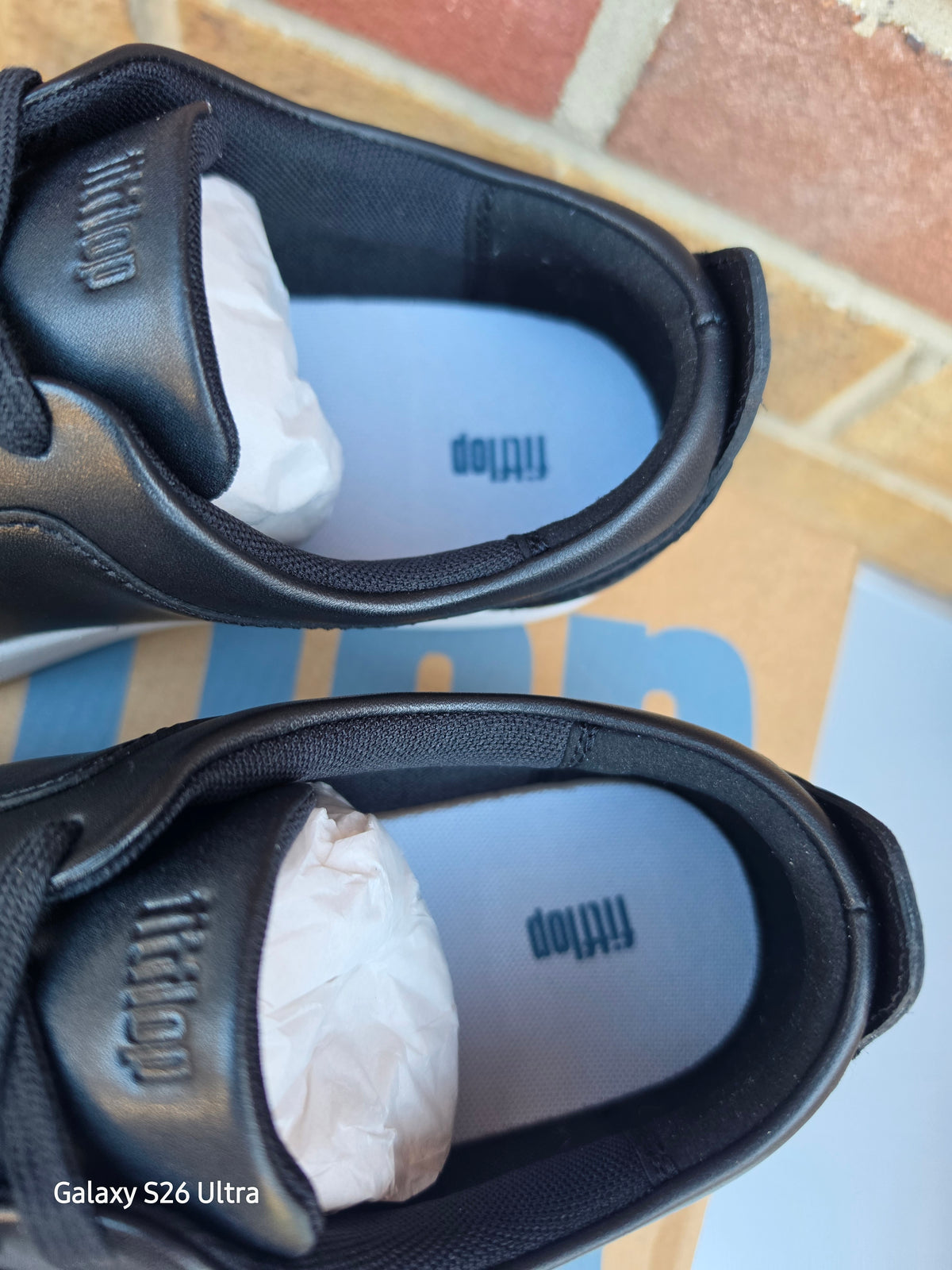 New Style FitFlop Rally Leather Women's Trainers - Black & White - UK Size 6