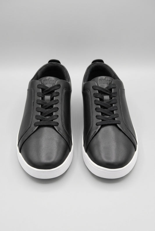 Fitflop Rally Leather Women's Black &  White Trainers size 7